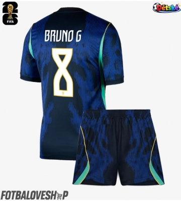 Brazílie Bruno Guimaraes #8 Dětské Venkovní Dres MS 2026 Krátký Rukáv (+ trenýrky)